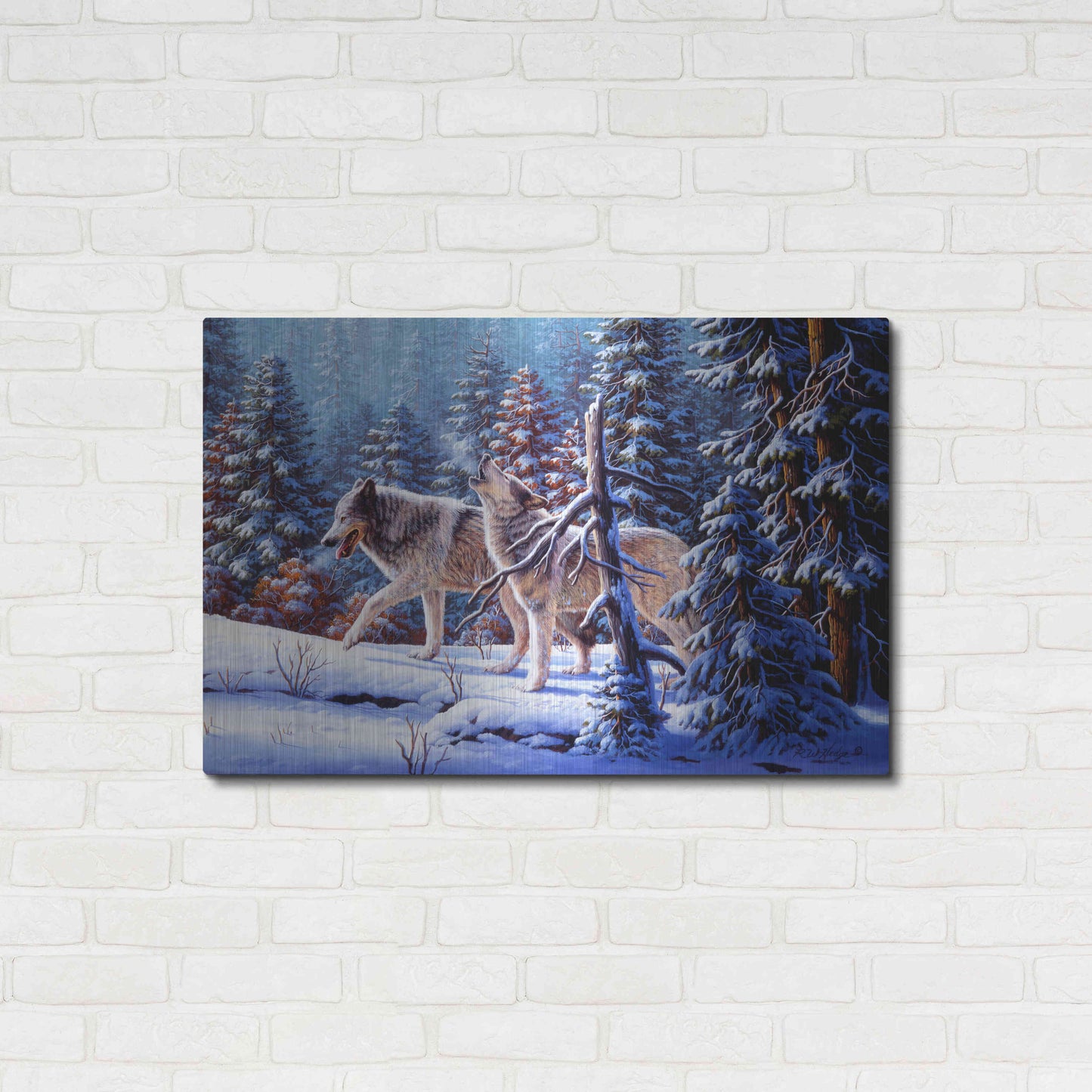 Luxe Metal Art 'Call To The Free' by R. Hed, Metal Wall Art,36x24