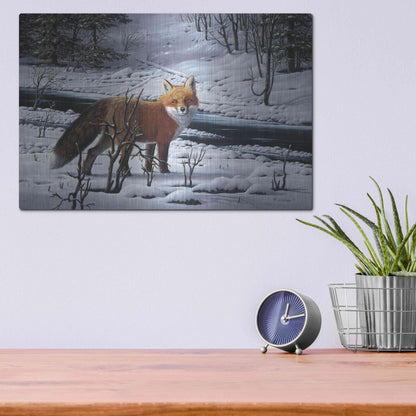 Luxe Metal Art 'Sugar In The Mornin'' by R. Hed, Metal Wall Art,16x12