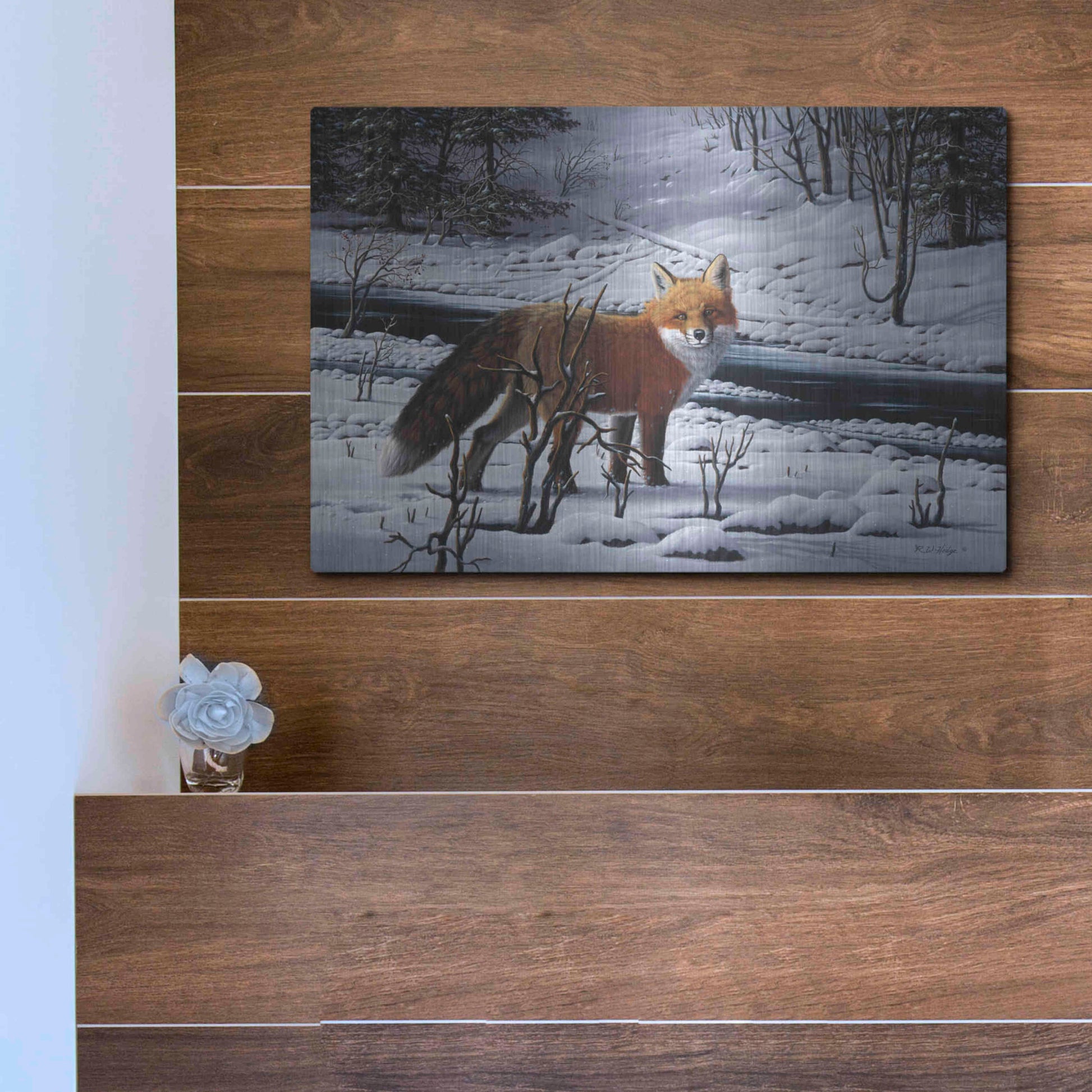 Luxe Metal Art 'Sugar In The Mornin'' by R. Hed, Metal Wall Art,16x12