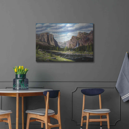 Luxe Metal Art 'River Of Mercy' by R. Hed, Metal Wall Art,36x24