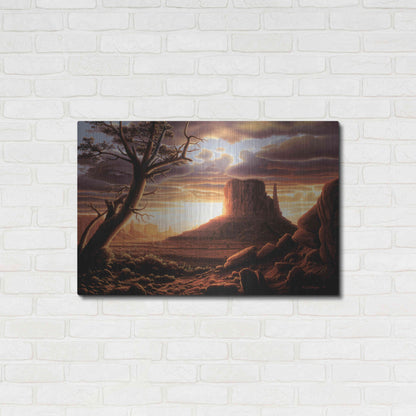 Luxe Metal Art 'The Southwest Sun' by R. Hed, Metal Wall Art,36x24