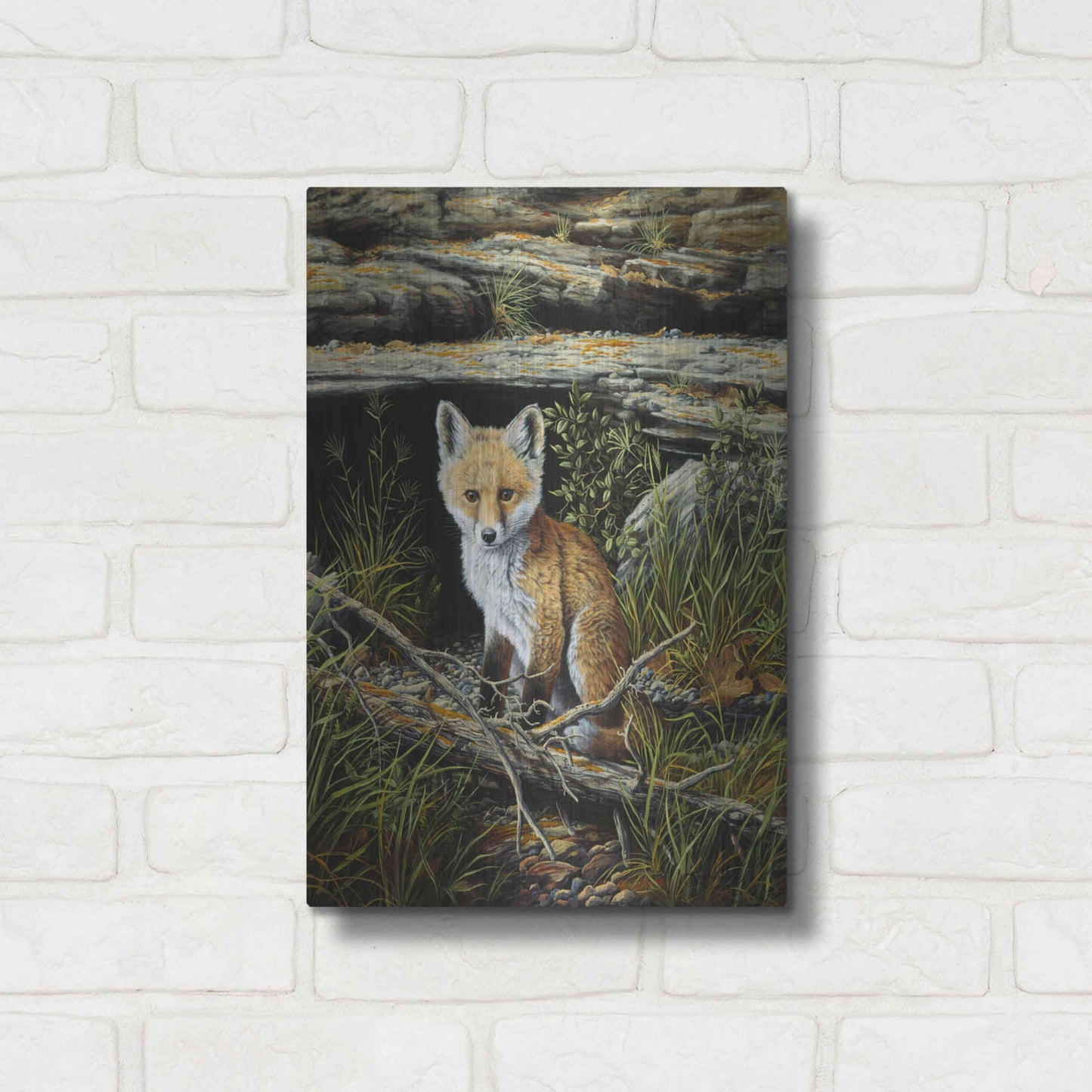 Luxe Metal Art 'Anticipation' by R. Hed, Metal Wall Art,12x16