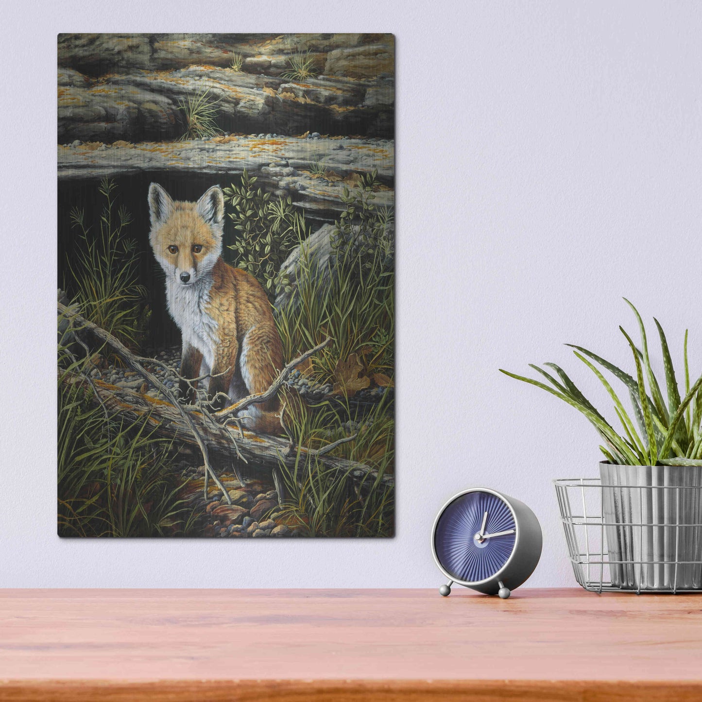 Luxe Metal Art 'Anticipation' by R. Hed, Metal Wall Art,12x16