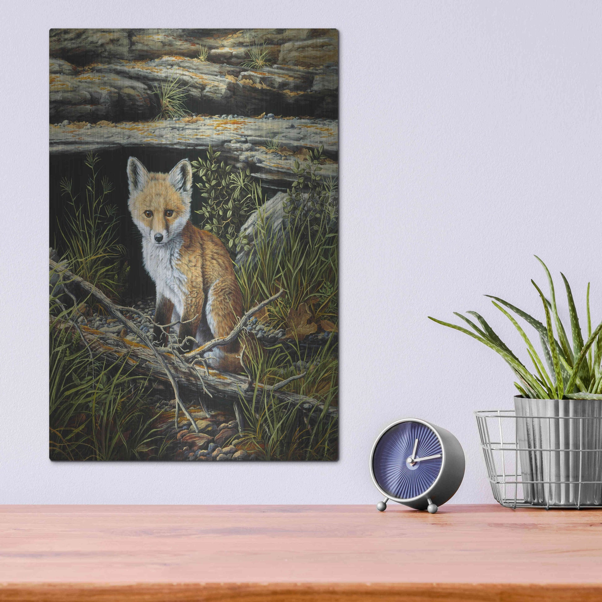 Luxe Metal Art 'Anticipation' by R. Hed, Metal Wall Art,12x16