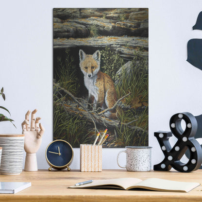 Luxe Metal Art 'Anticipation' by R. Hed, Metal Wall Art,12x16