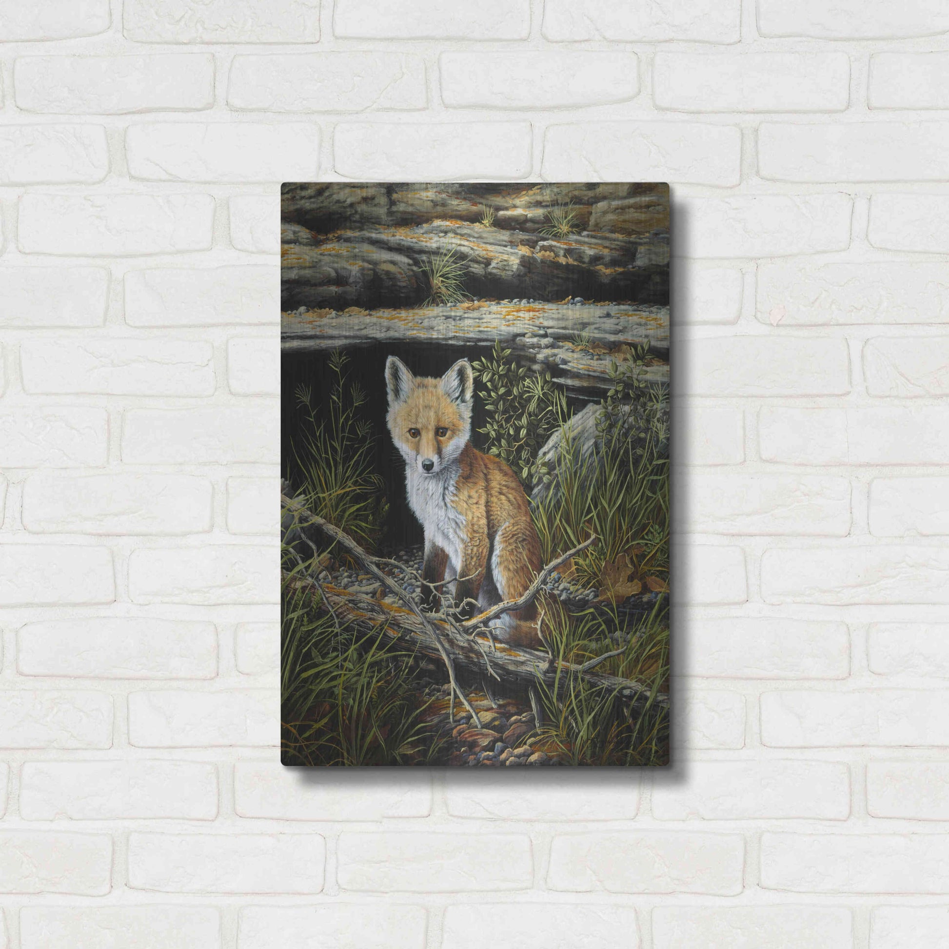 Luxe Metal Art 'Anticipation' by R. Hed, Metal Wall Art,16x24