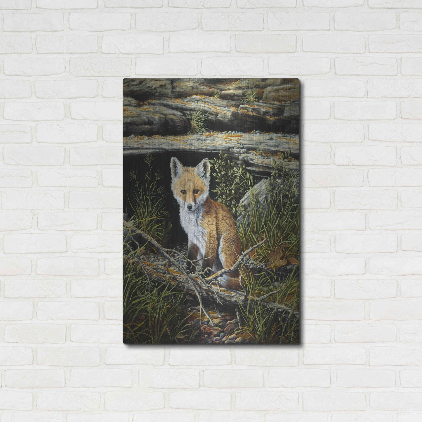 Luxe Metal Art 'Anticipation' by R. Hed, Metal Wall Art,24x36