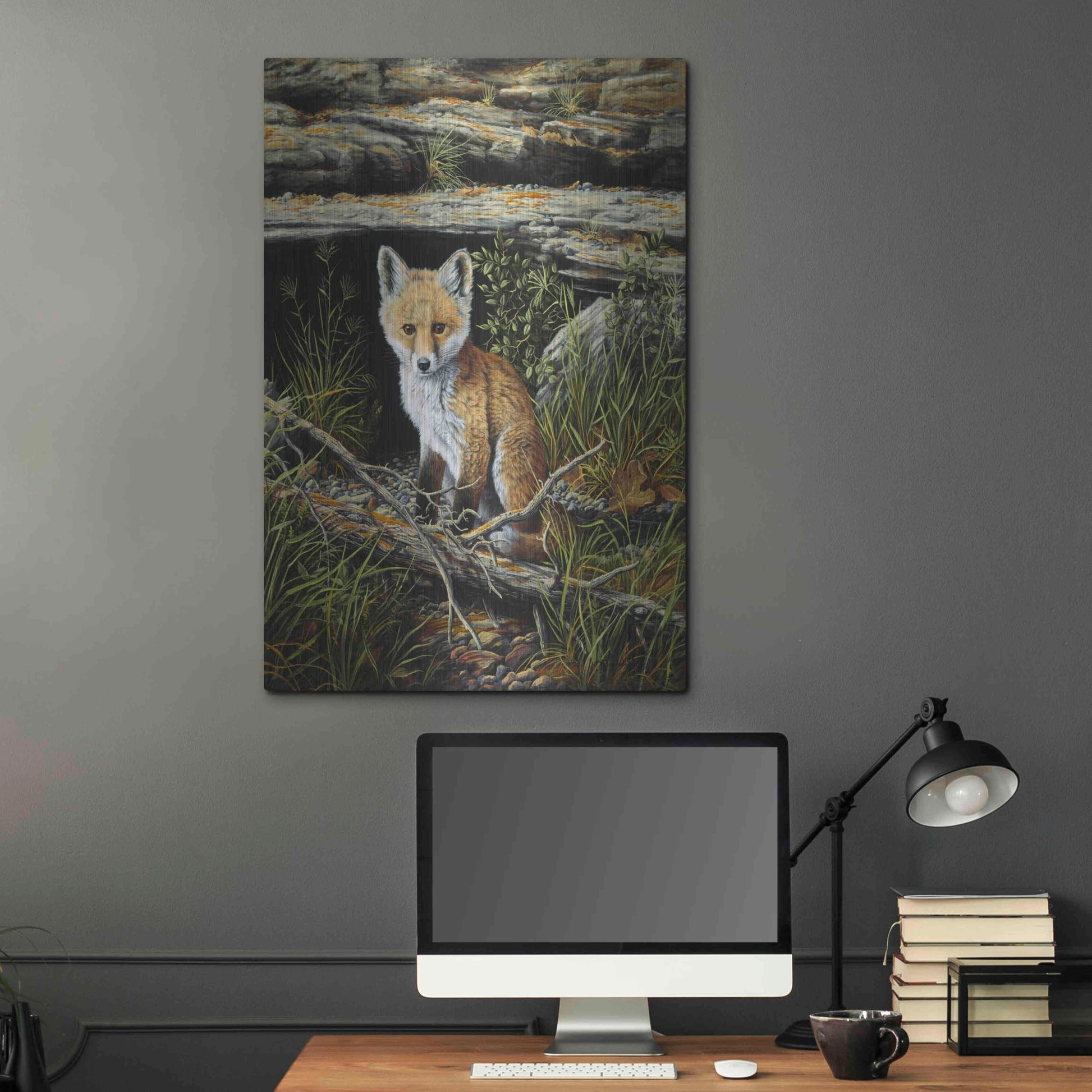 Luxe Metal Art 'Anticipation' by R. Hed, Metal Wall Art,24x36