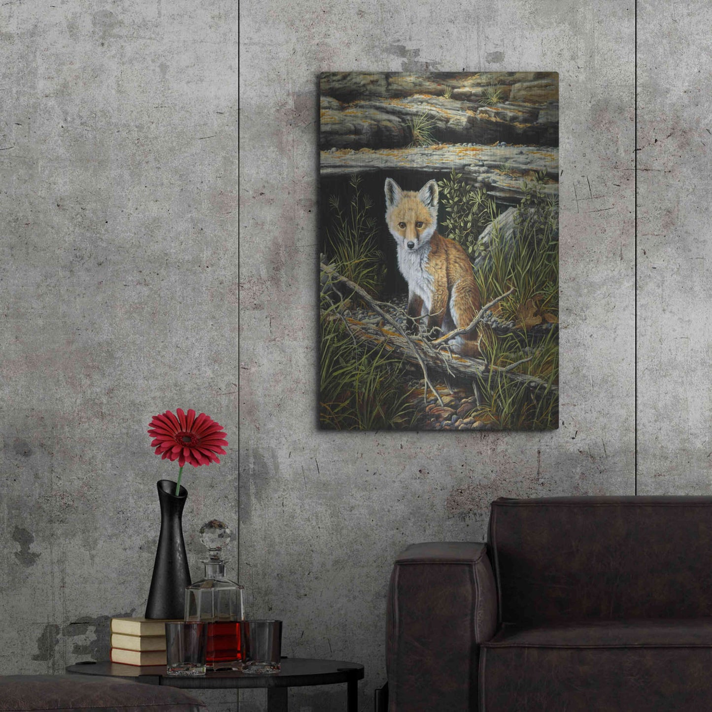 Luxe Metal Art 'Anticipation' by R. Hed, Metal Wall Art,24x36