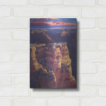 Luxe Metal Art 'The Gold Of Arizona' by R. Hed, Metal Wall Art,12x16
