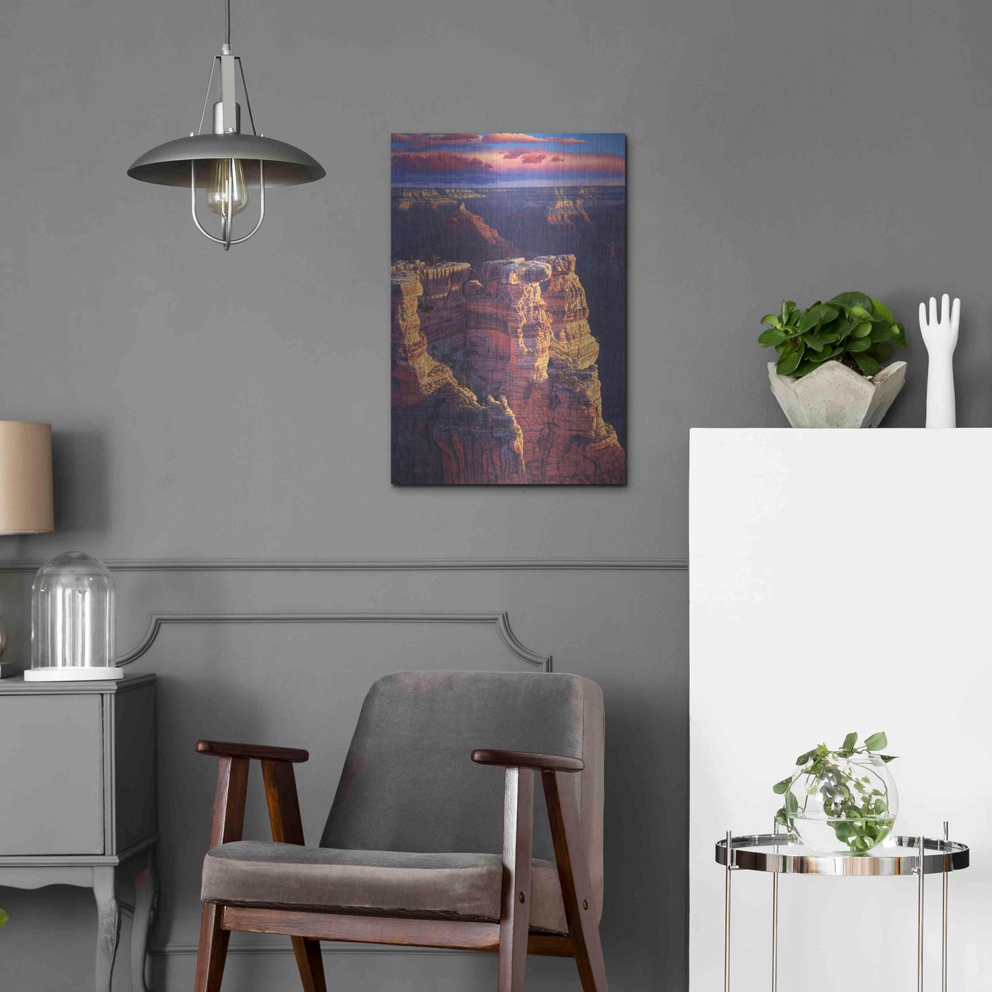 Luxe Metal Art 'The Gold Of Arizona' by R. Hed, Metal Wall Art,16x24