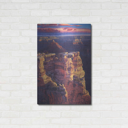 Luxe Metal Art 'The Gold Of Arizona' by R. Hed, Metal Wall Art,24x36