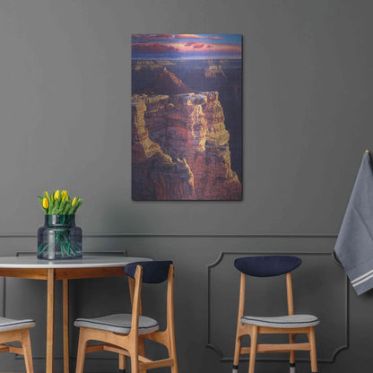 Luxe Metal Art 'The Gold Of Arizona' by R. Hed, Metal Wall Art,24x36