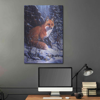 Luxe Metal Art 'Audible Hush' by R. Hed, Metal Wall Art,24x36