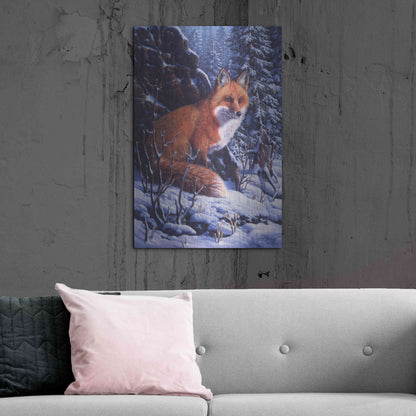 Luxe Metal Art 'Audible Hush' by R. Hed, Metal Wall Art,24x36