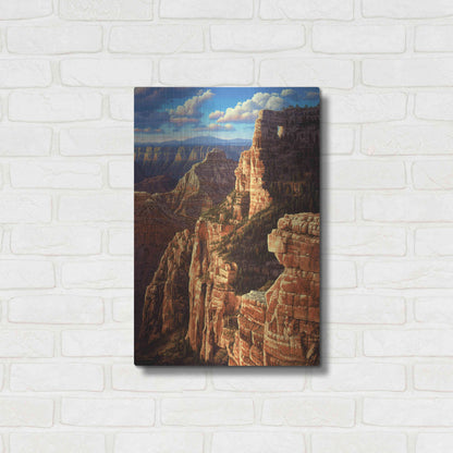 Luxe Metal Art 'Window To Heaven' by R. Hed, Metal Wall Art,16x24