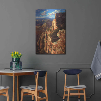 Luxe Metal Art 'Window To Heaven' by R. Hed, Metal Wall Art,24x36