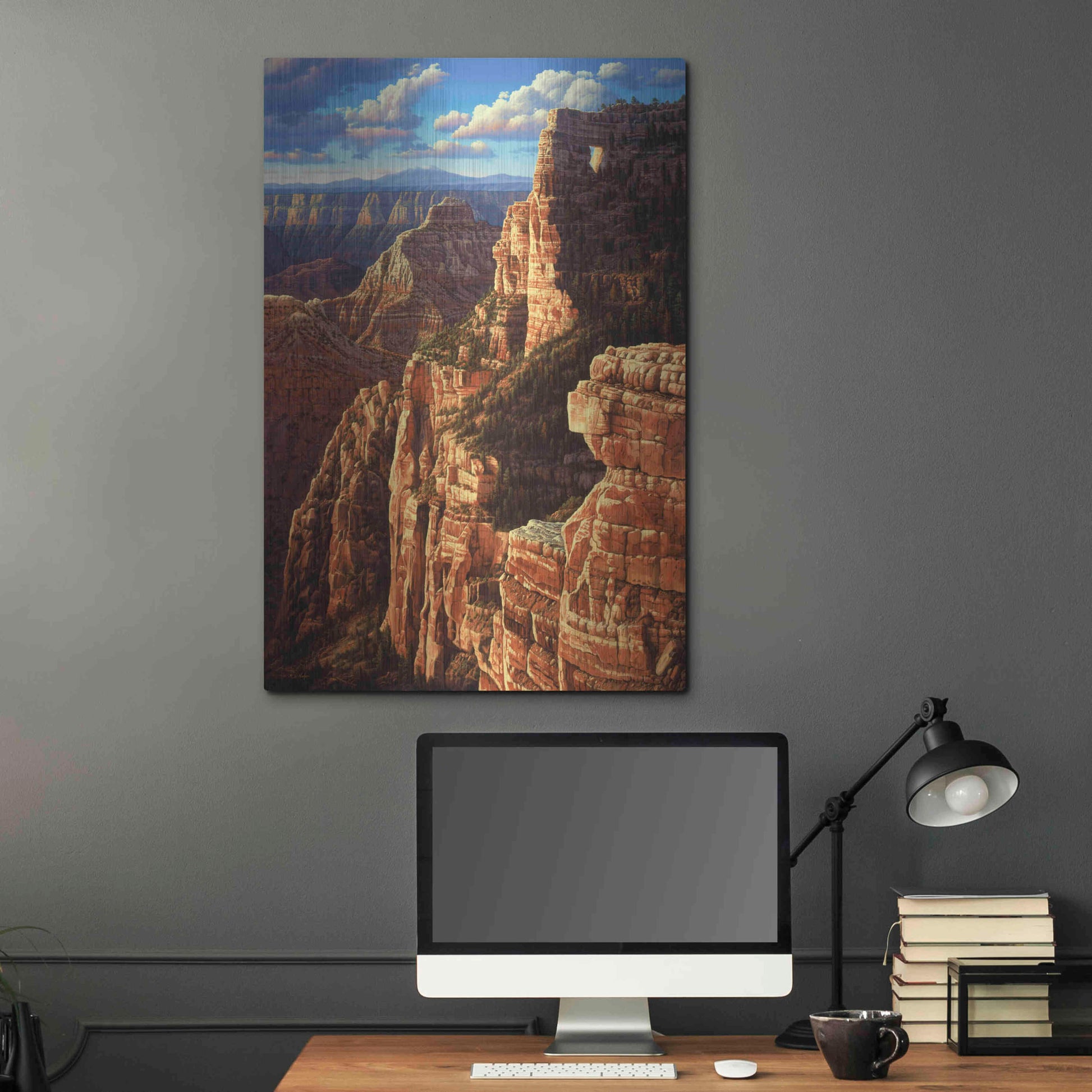 Luxe Metal Art 'Window To Heaven' by R. Hed, Metal Wall Art,24x36