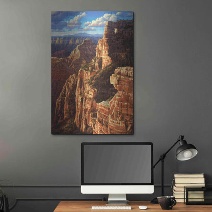 Luxe Metal Art 'Window To Heaven' by R. Hed, Metal Wall Art,24x36