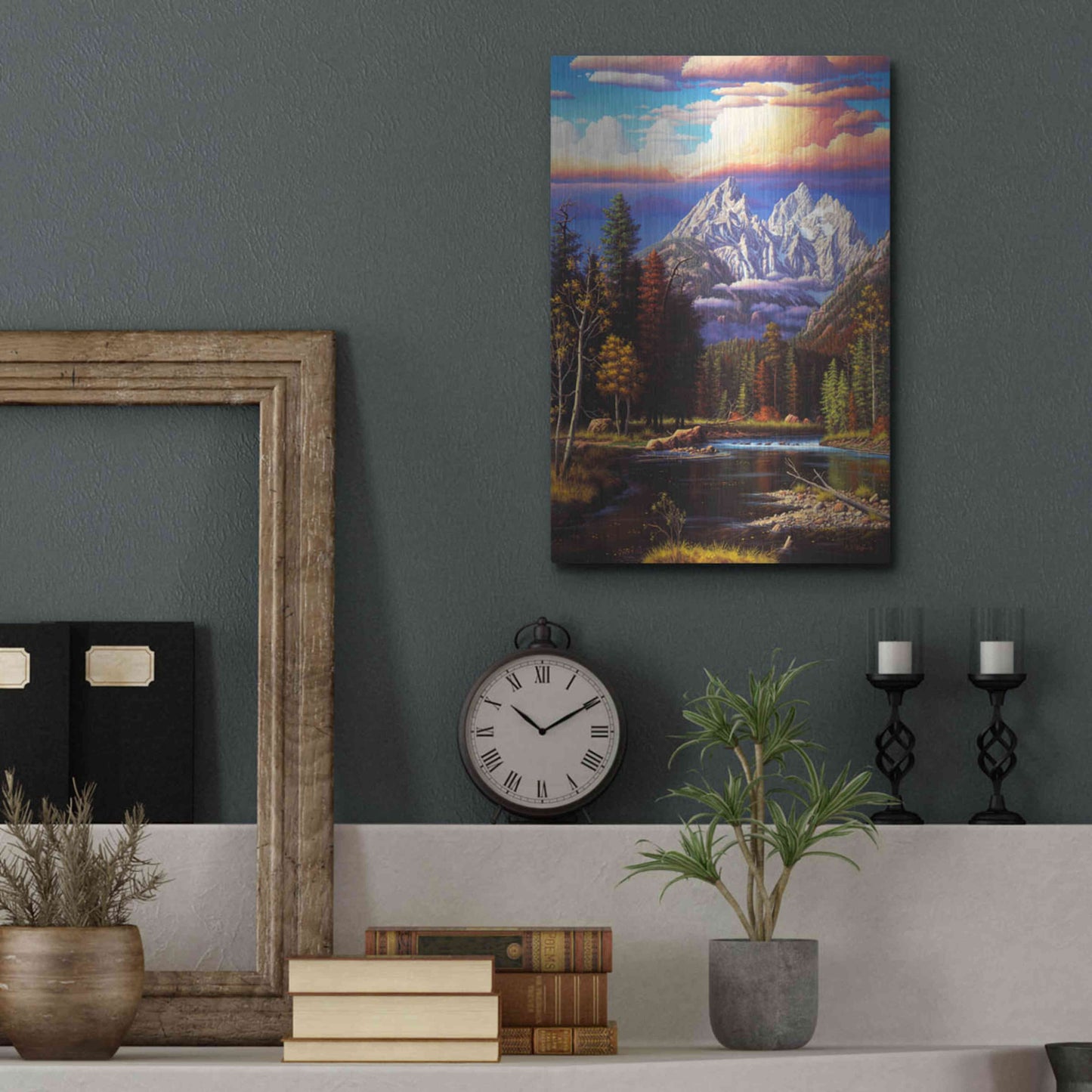 Luxe Metal Art 'Perfect Harmony' by R. Hed, Metal Wall Art,12x16