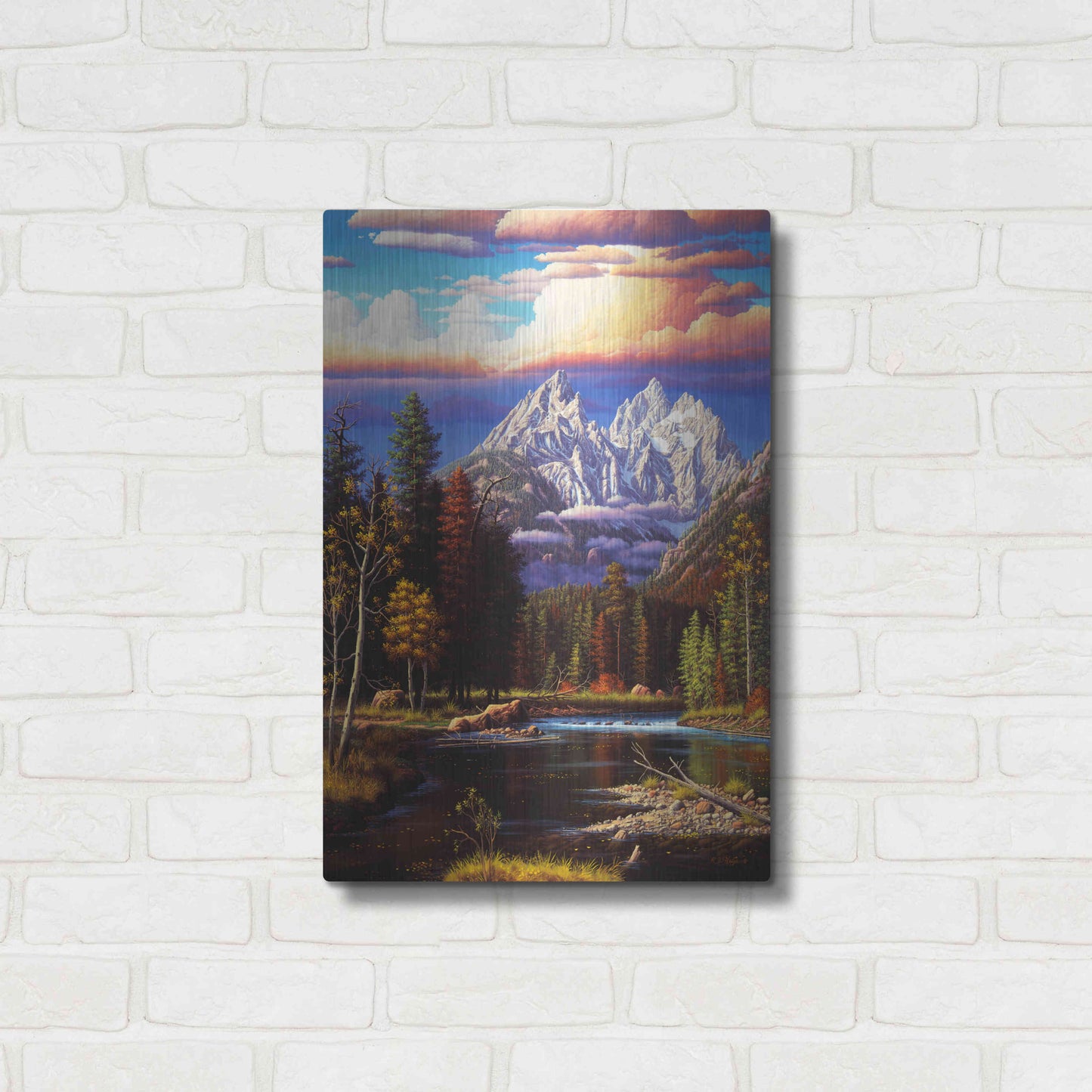 Luxe Metal Art 'Perfect Harmony' by R. Hed, Metal Wall Art,16x24