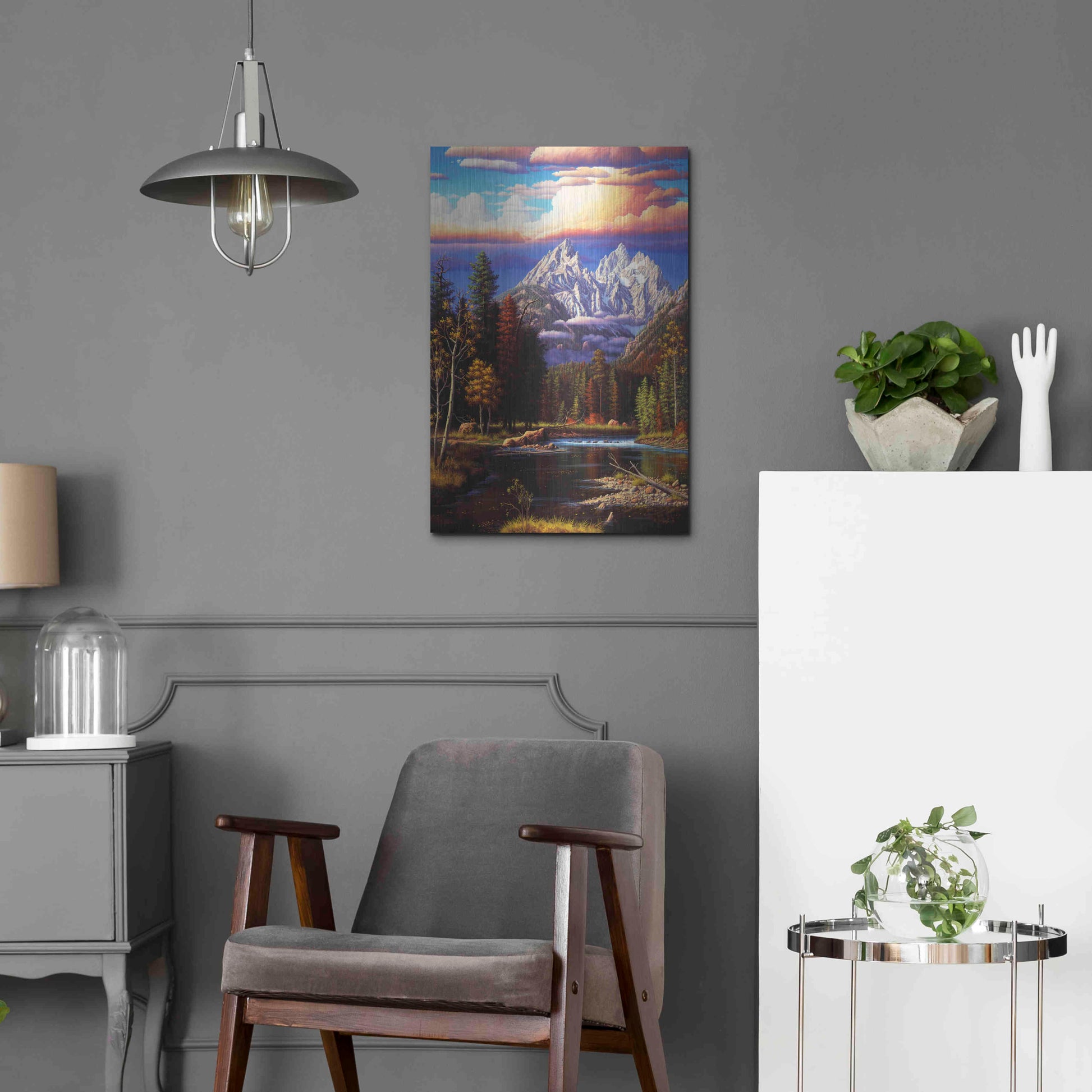 Luxe Metal Art 'Perfect Harmony' by R. Hed, Metal Wall Art,16x24