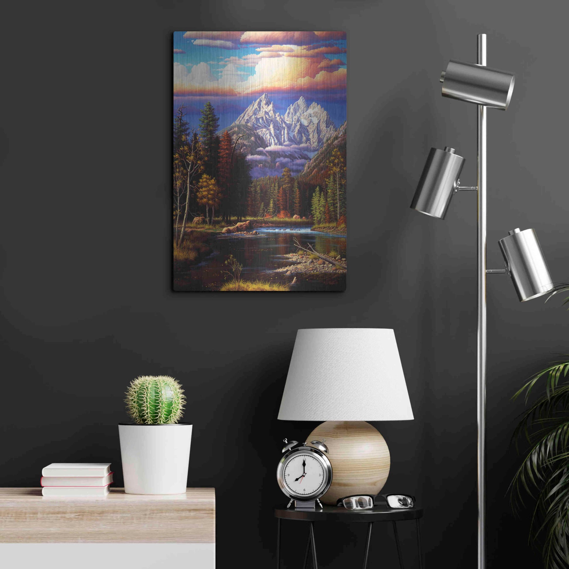 Luxe Metal Art 'Perfect Harmony' by R. Hed, Metal Wall Art,16x24