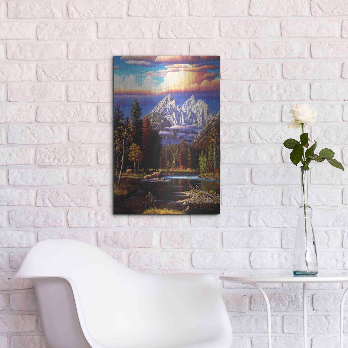 Luxe Metal Art 'Perfect Harmony' by R. Hed, Metal Wall Art,16x24