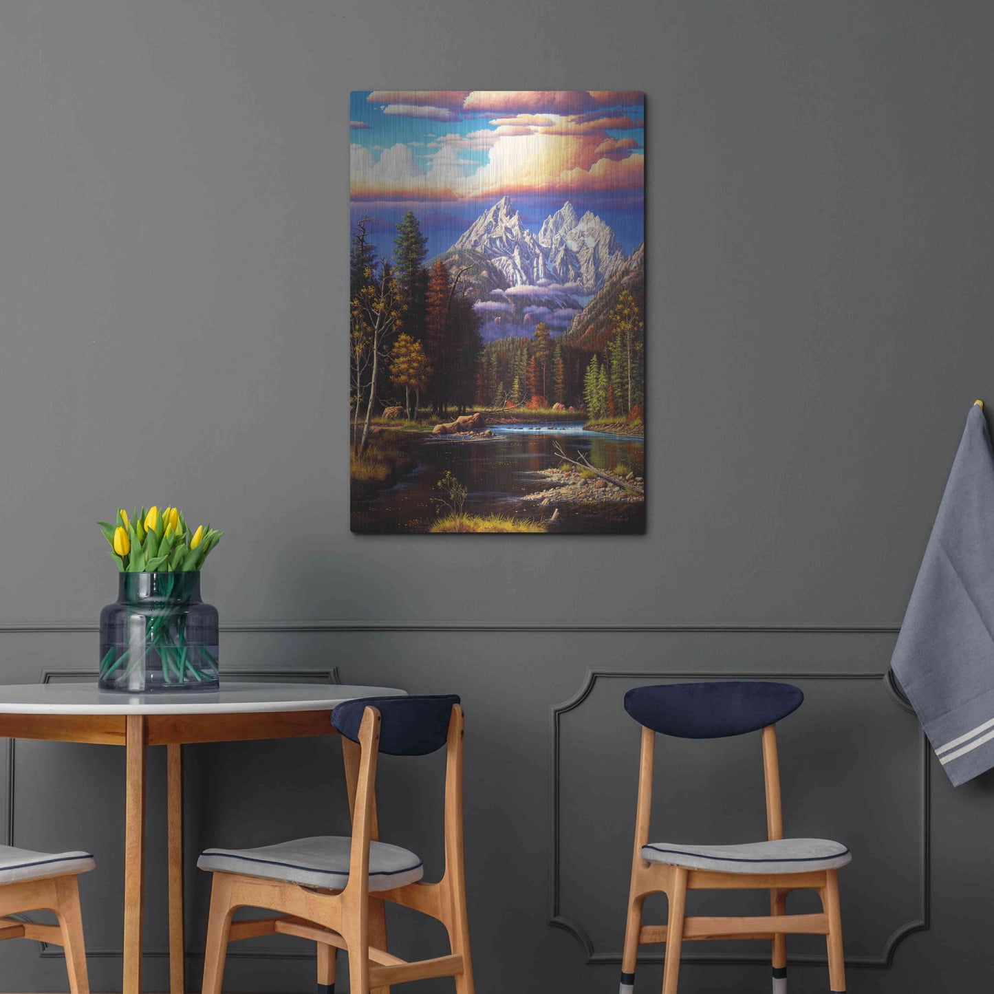 Luxe Metal Art 'Perfect Harmony' by R. Hed, Metal Wall Art,24x36