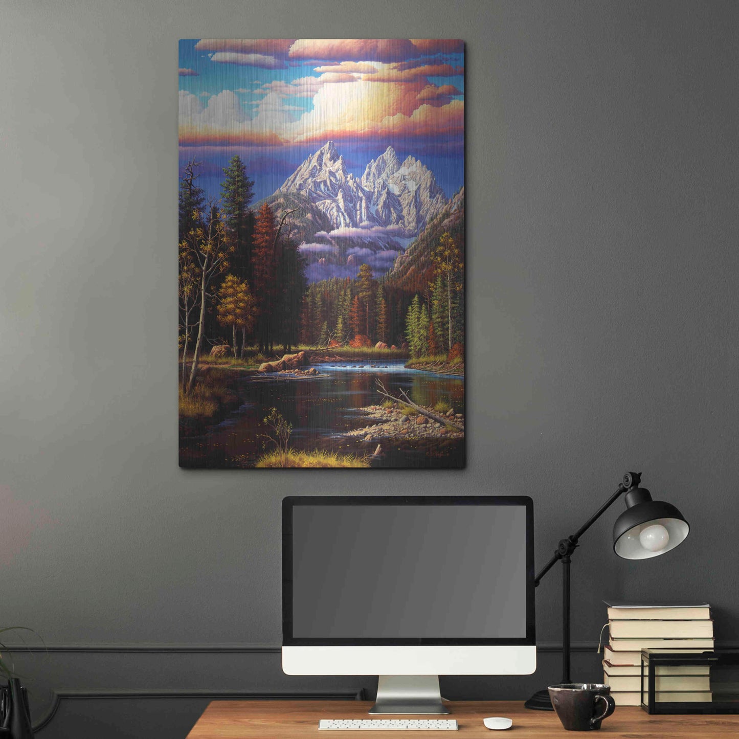 Luxe Metal Art 'Perfect Harmony' by R. Hed, Metal Wall Art,24x36