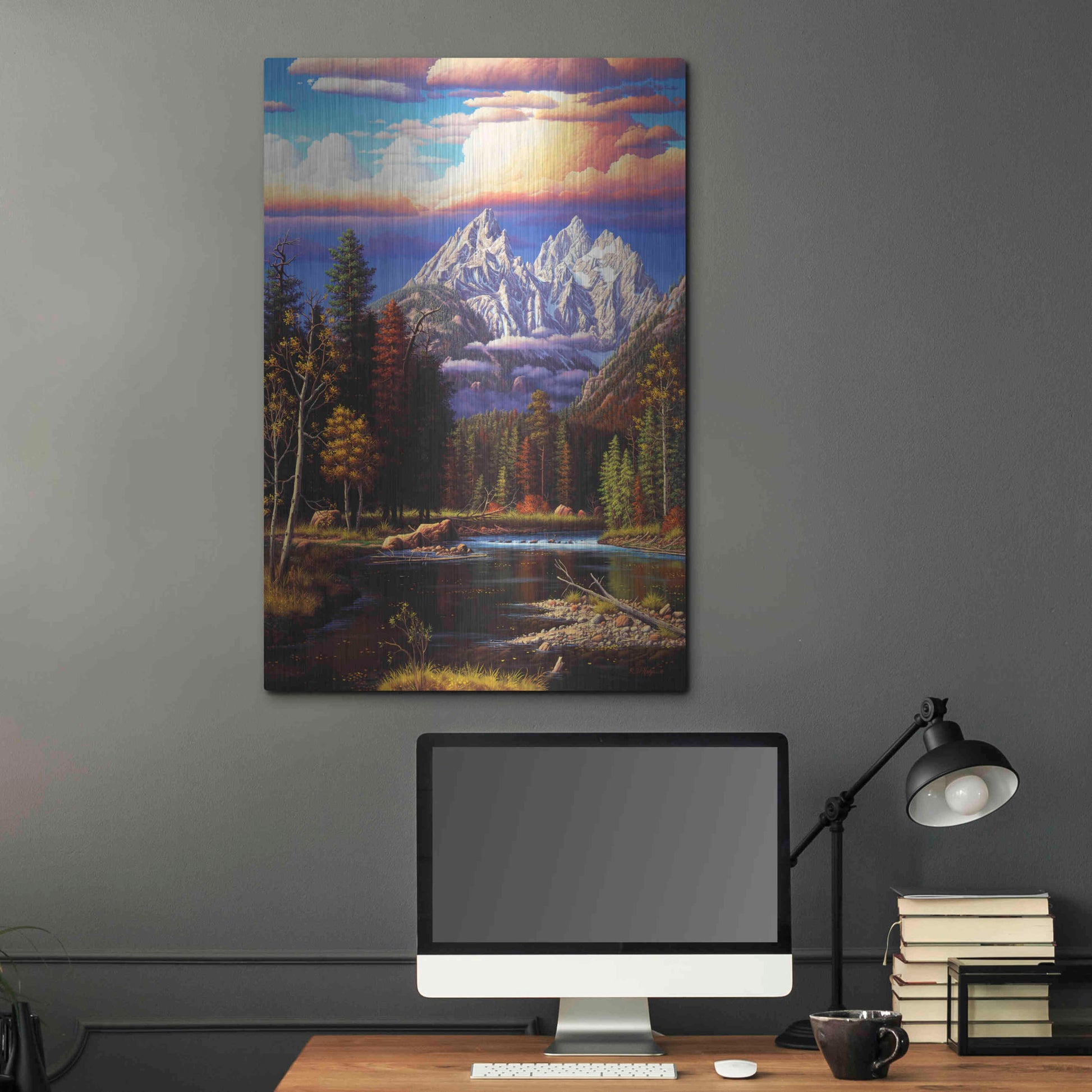 Luxe Metal Art 'Perfect Harmony' by R. Hed, Metal Wall Art,24x36