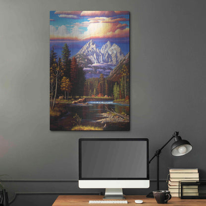 Luxe Metal Art 'Perfect Harmony' by R. Hed, Metal Wall Art,24x36