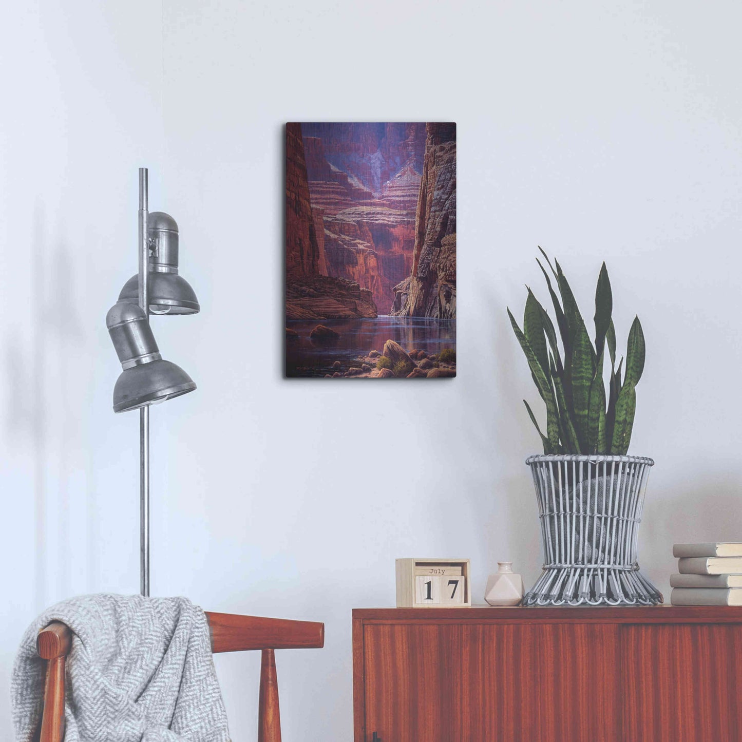 Luxe Metal Art 'Higher Light' by R. Hed, Metal Wall Art,16x24