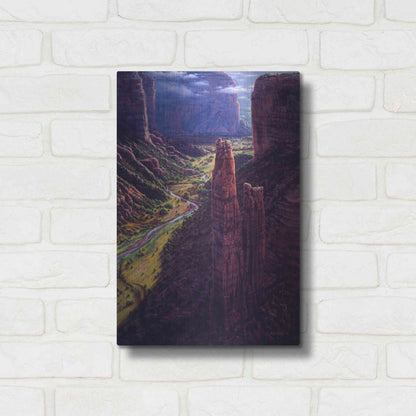 Luxe Metal Art 'Chasm Of Dreams' by R. Hed, Metal Wall Art,12x16