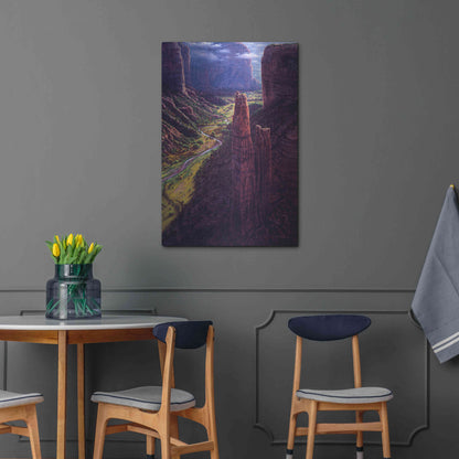 Luxe Metal Art 'Chasm Of Dreams' by R. Hed, Metal Wall Art,24x36