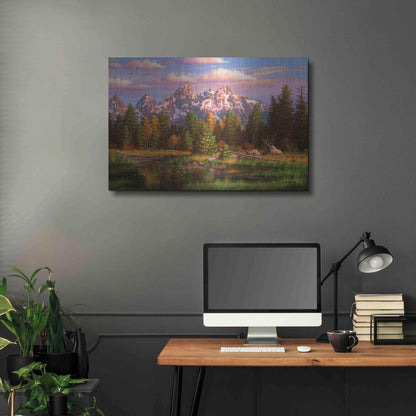 Luxe Metal Art 'Harmonious Retreat' by R. Hed, Metal Wall Art,36x24