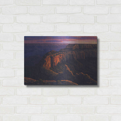 Luxe Metal Art 'Fleeting Embers' by R. Hed, Metal Wall Art,24x16