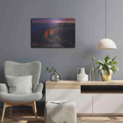 Luxe Metal Art 'Fleeting Embers' by R. Hed, Metal Wall Art,24x16