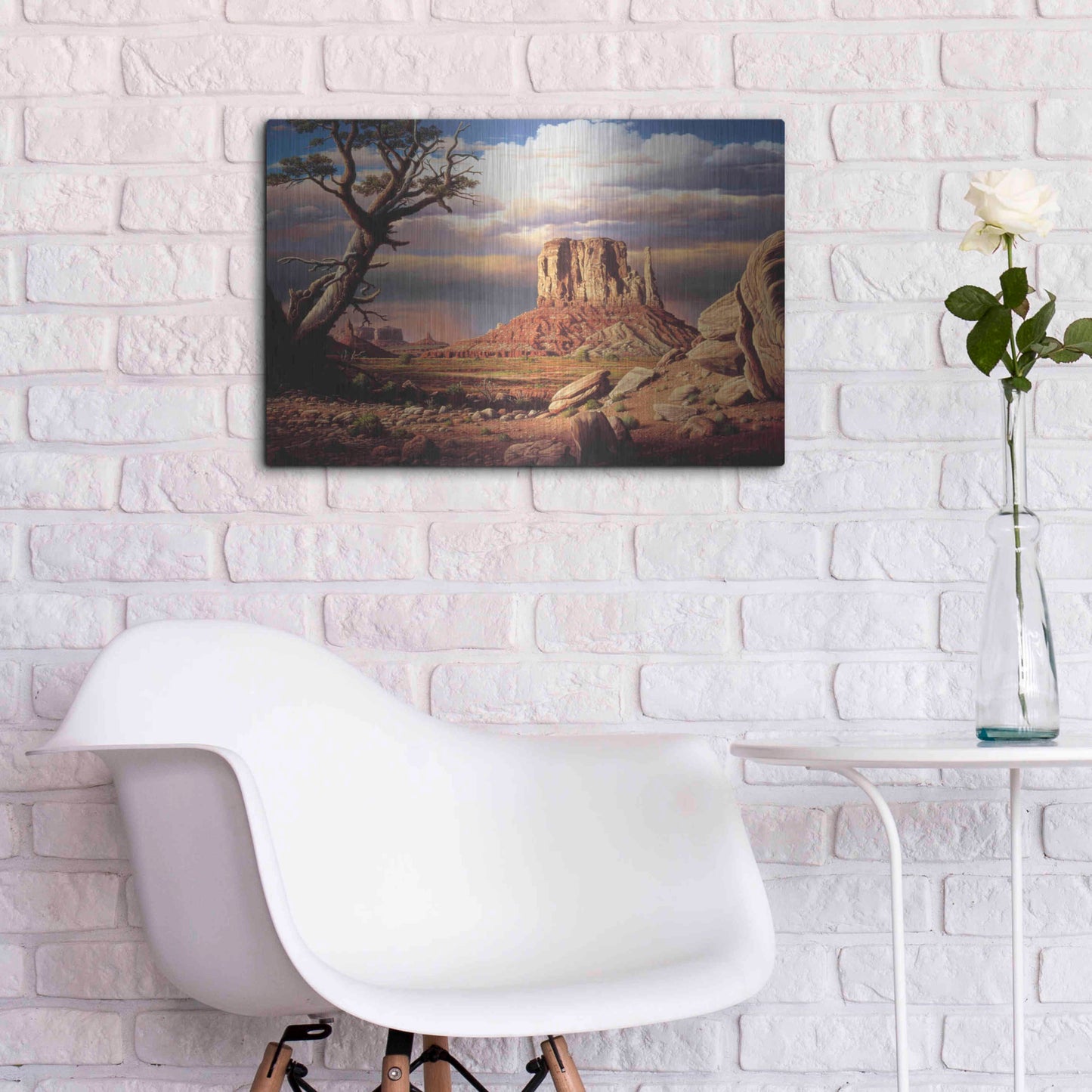 Luxe Metal Art 'Home To The Sun' by R. Hed, Metal Wall Art,24x16