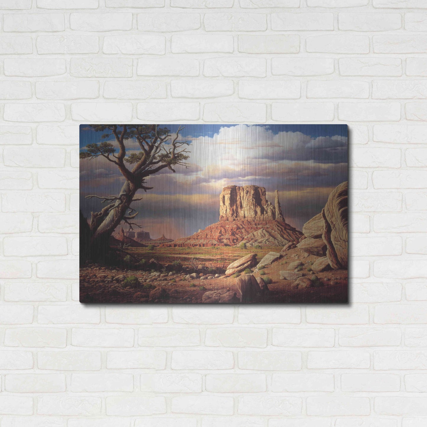 Luxe Metal Art 'Home To The Sun' by R. Hed, Metal Wall Art,36x24