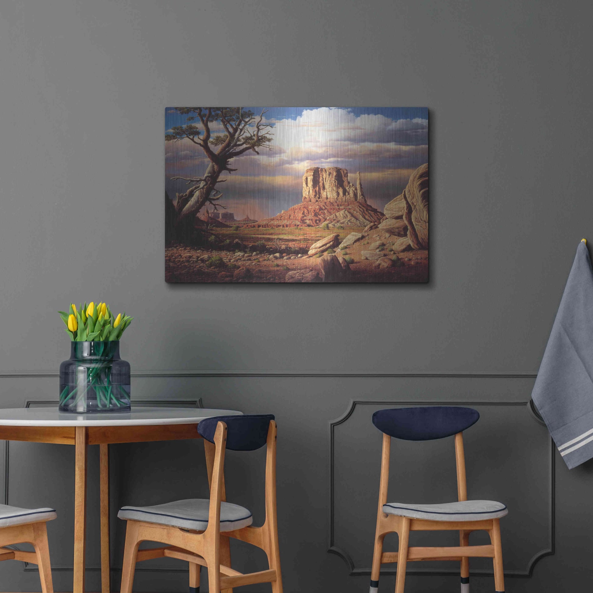 Luxe Metal Art 'Home To The Sun' by R. Hed, Metal Wall Art,36x24