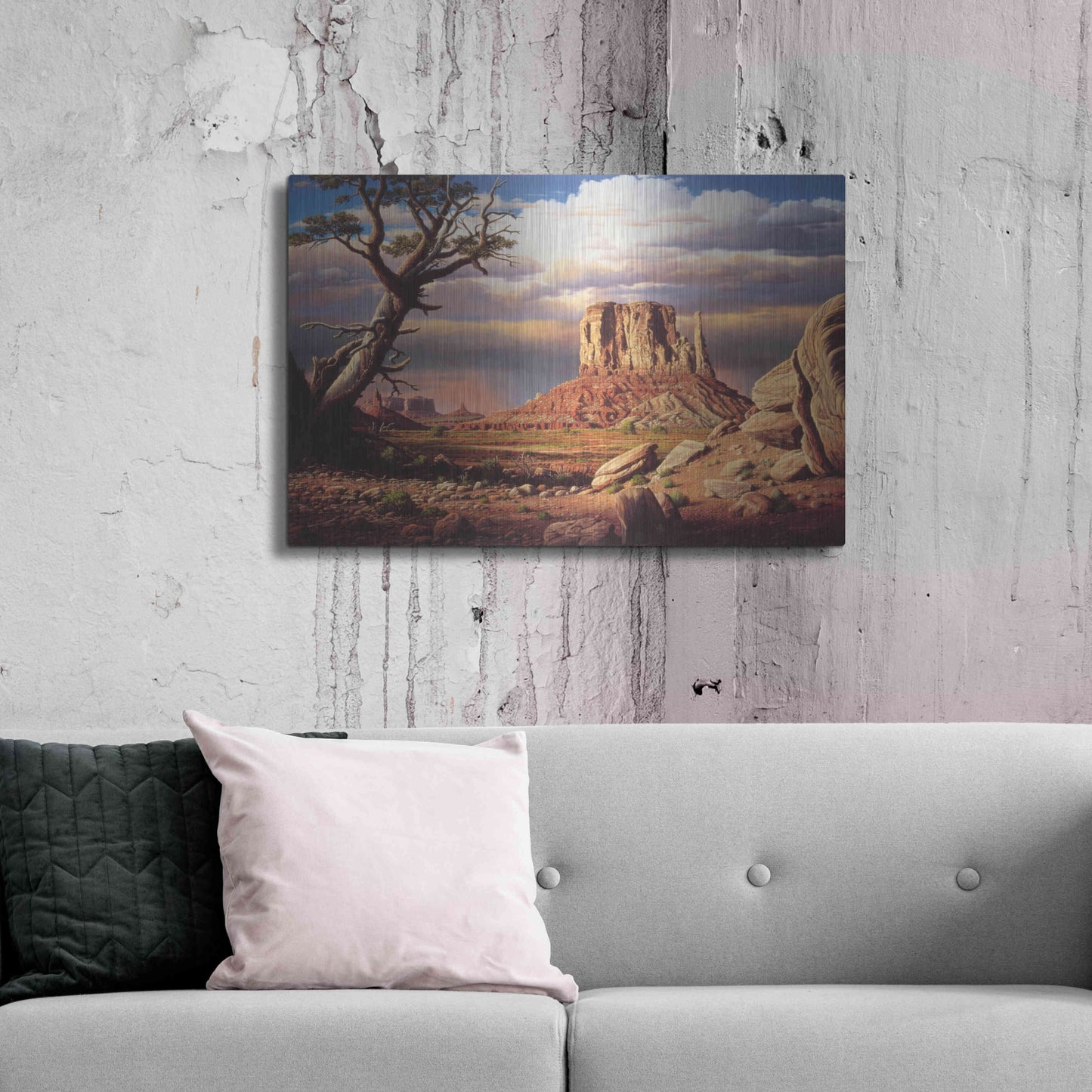 Luxe Metal Art 'Home To The Sun' by R. Hed, Metal Wall Art,36x24