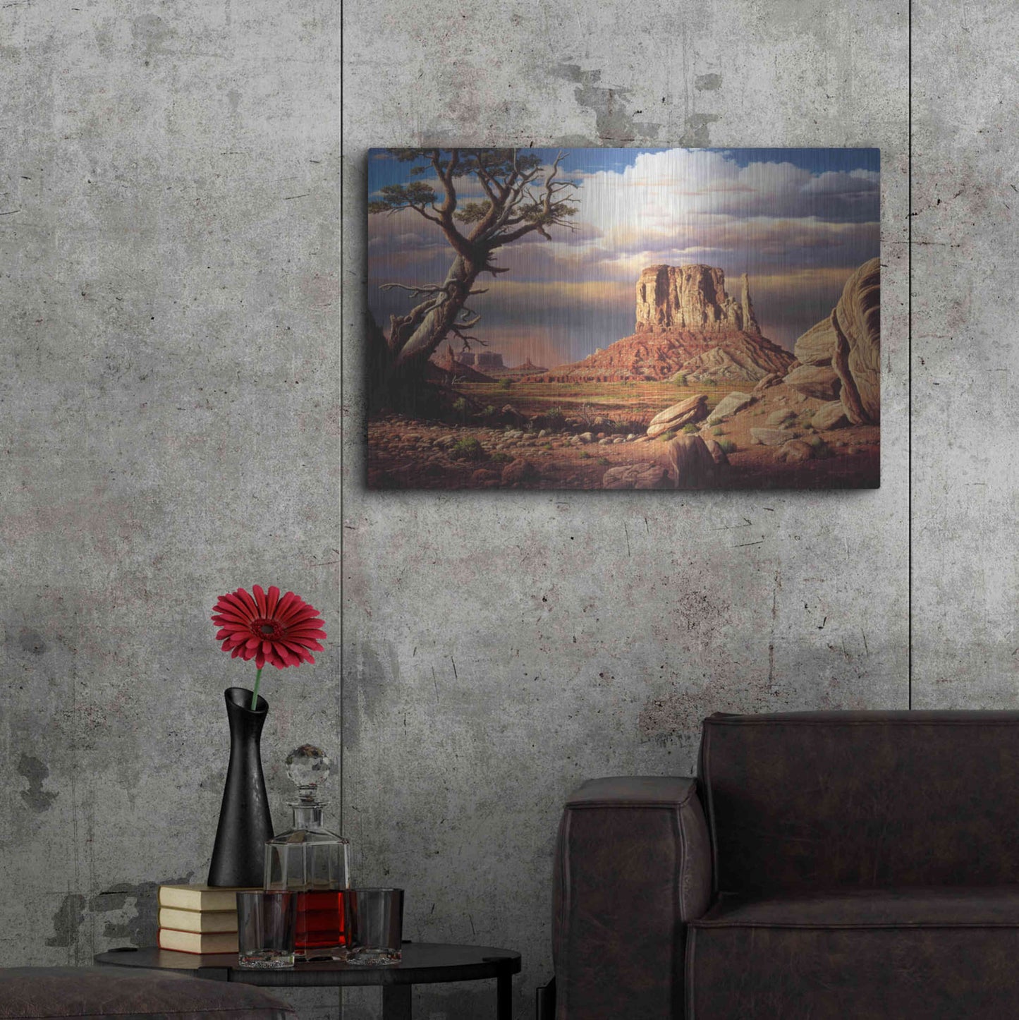 Luxe Metal Art 'Home To The Sun' by R. Hed, Metal Wall Art,36x24