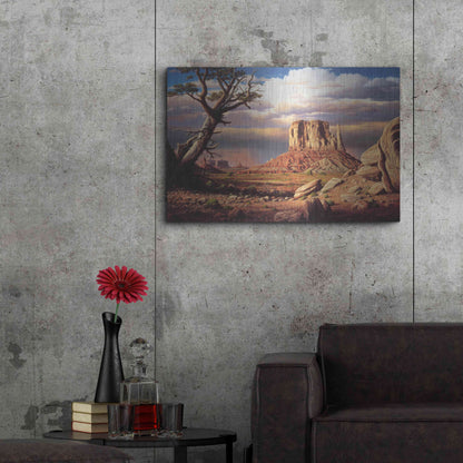 Luxe Metal Art 'Home To The Sun' by R. Hed, Metal Wall Art,36x24