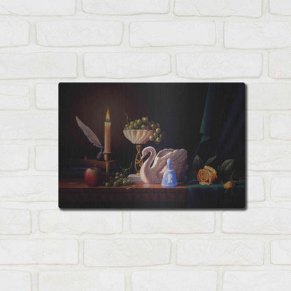 Luxe Metal Art 'Silent Grace' by R. Hed, Metal Wall Art,16x12