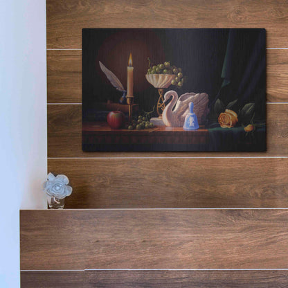 Luxe Metal Art 'Silent Grace' by R. Hed, Metal Wall Art,16x12