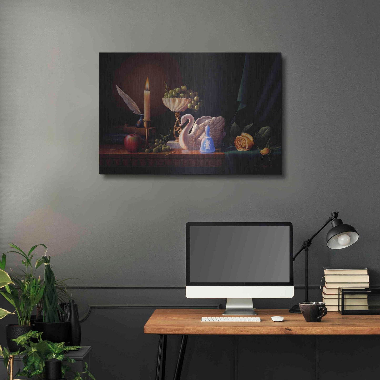 Luxe Metal Art 'Silent Grace' by R. Hed, Metal Wall Art,36x24