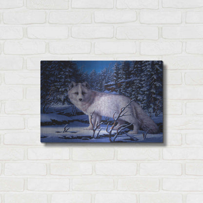 Luxe Metal Art 'Blue Northern' by R. Hed, Metal Wall Art,24x16