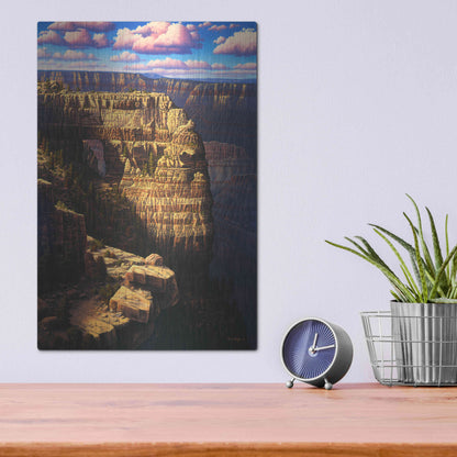 Luxe Metal Art 'Heaven And Earth' by R. Hed, Metal Wall Art,12x16