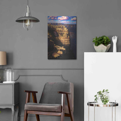 Luxe Metal Art 'Heaven And Earth' by R. Hed, Metal Wall Art,16x24